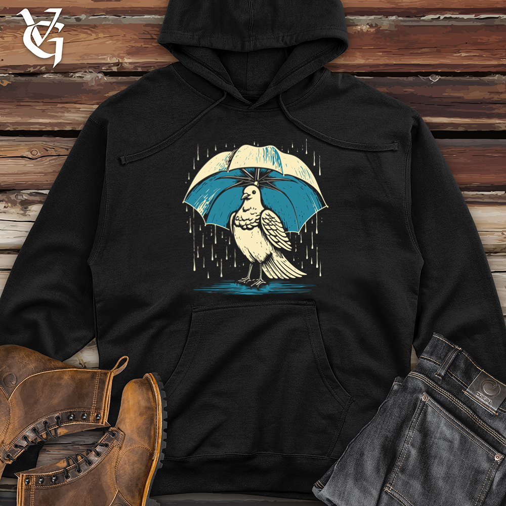 Viking Goods Dove In The Rain Midweight Hooded Sweatshirt Black / L
