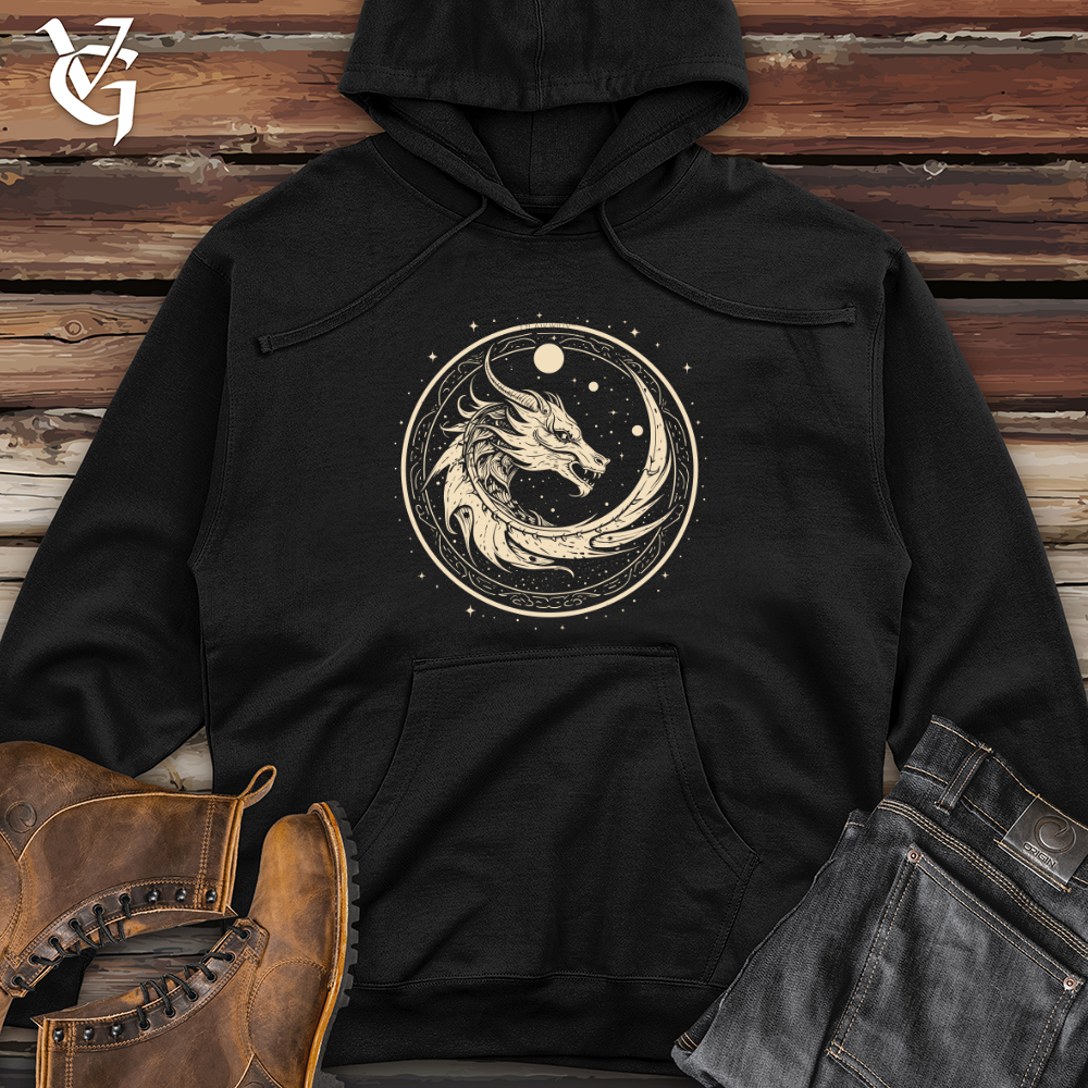 Viking Goods Dragon Celestial Cycle Midweight Hooded Sweatshirt Black / L