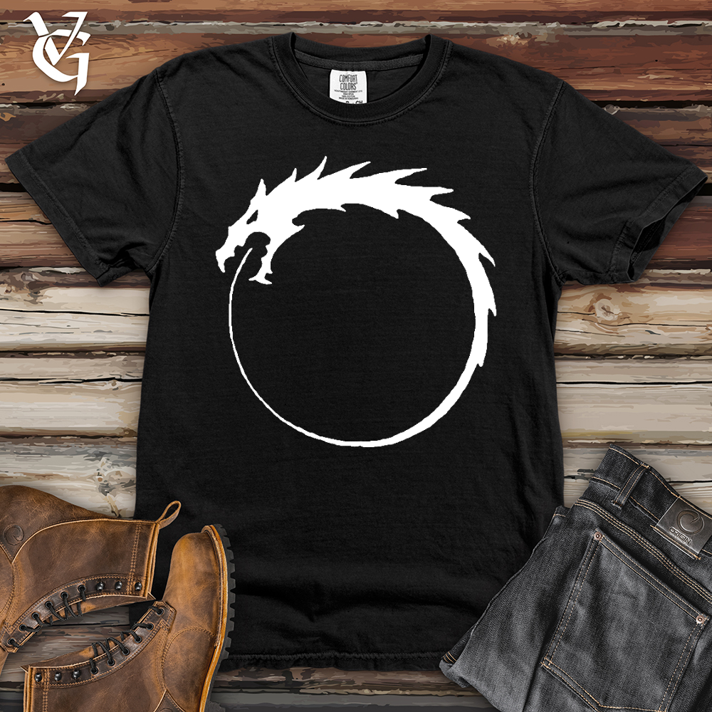 Viking Goods Dragon Circle Heavy Cotton Comfort Colors Tee Black / L