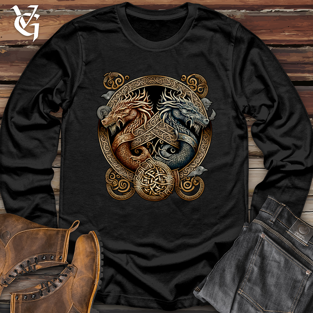 Viking Goods Dragon Dreams Softstyle Long Sleeve Black / L