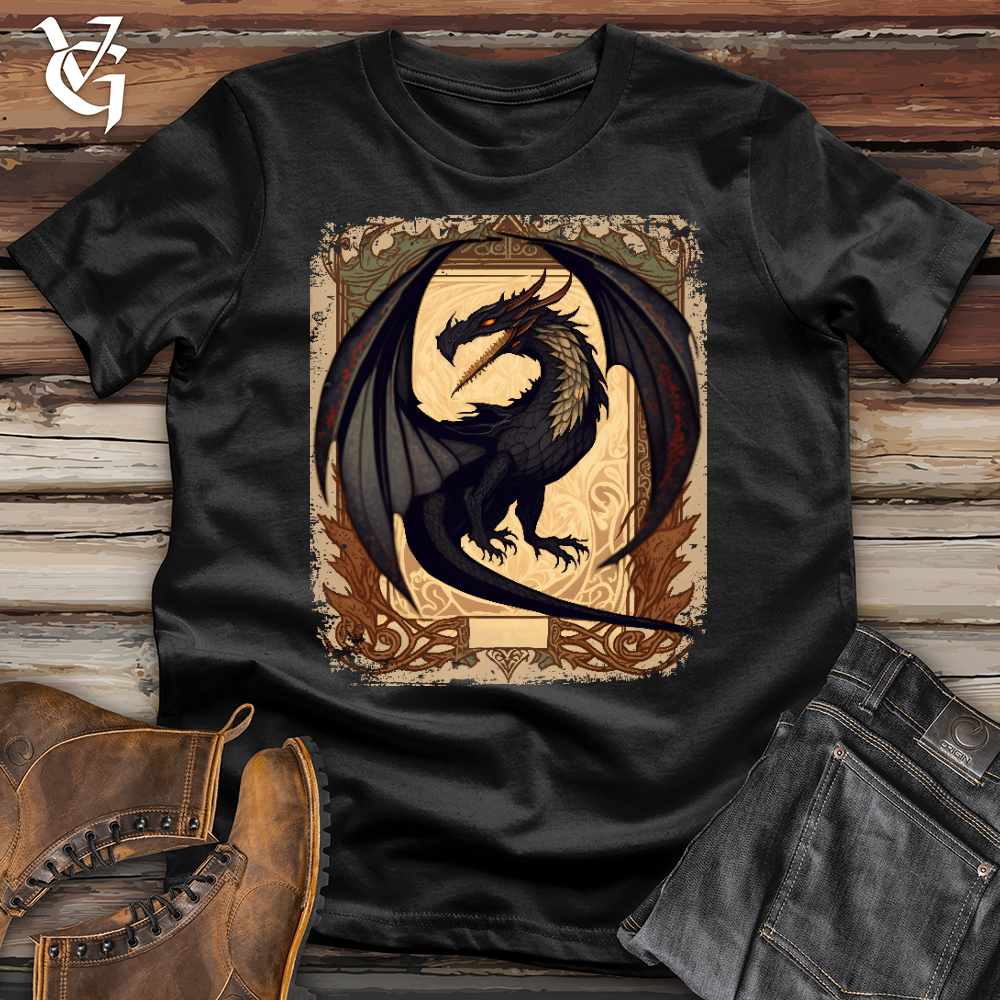 Viking Goods Dragon in a Frame Softstyle Tee Black / L