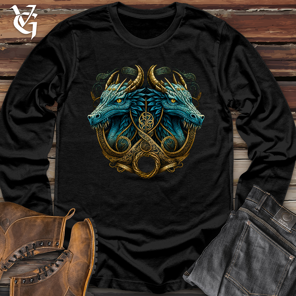 Viking Goods Dragon Reflection Long Sleeve Black / L
