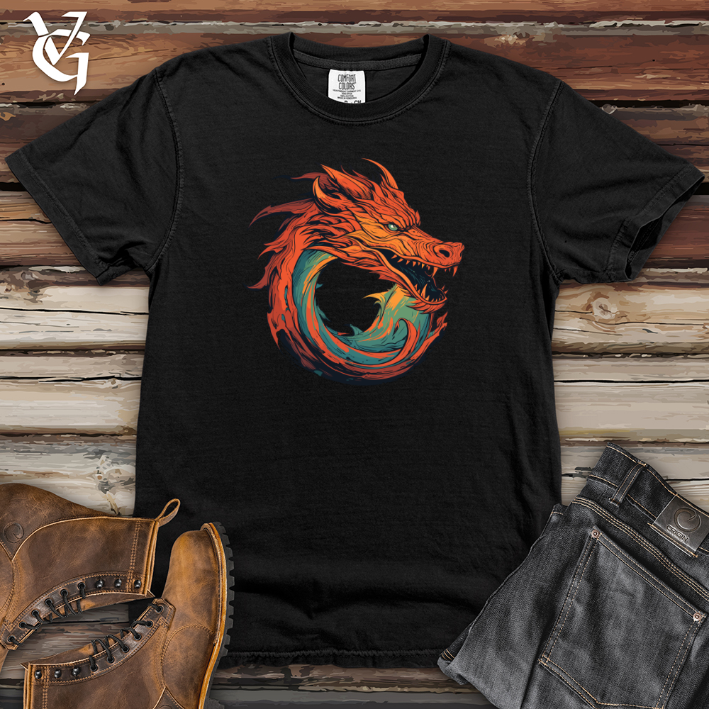 Viking Goods Dragon Whirlwind Fury Heavy Cotton Comfort Colors Tee Black / L