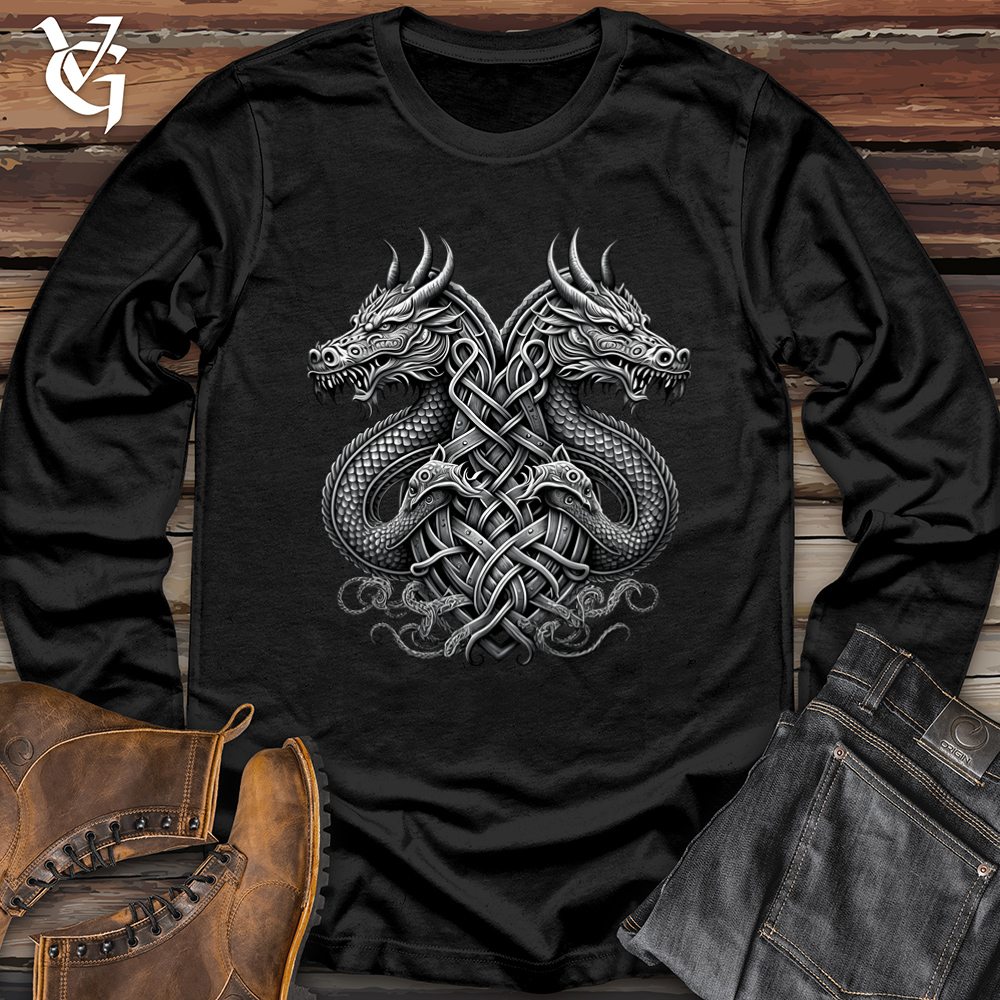 Viking Goods Dreki Emblem Softstyle Long Sleeve Black / L