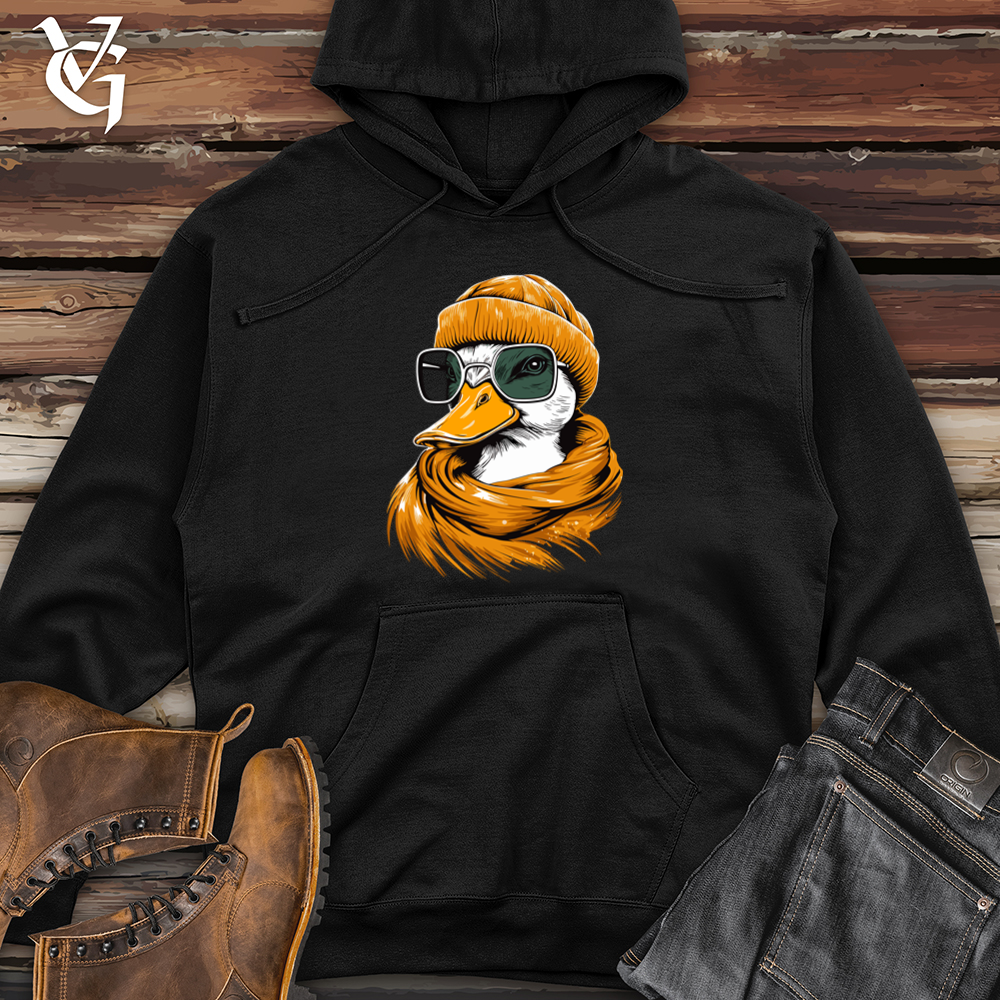 Viking Goods Duck Beanie Bliss Midweight Hooded Sweatshirt Black / L