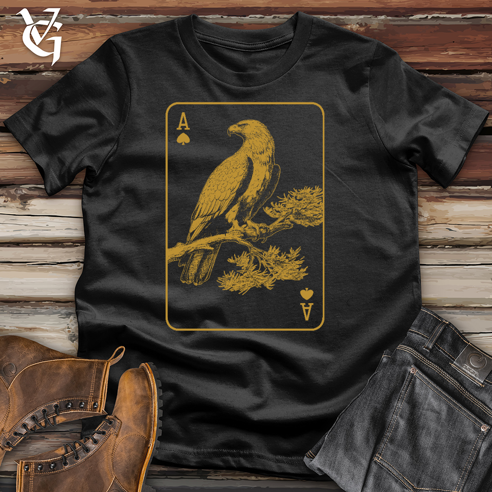 Viking Goods Eagel Card Cotton Tee Black / L