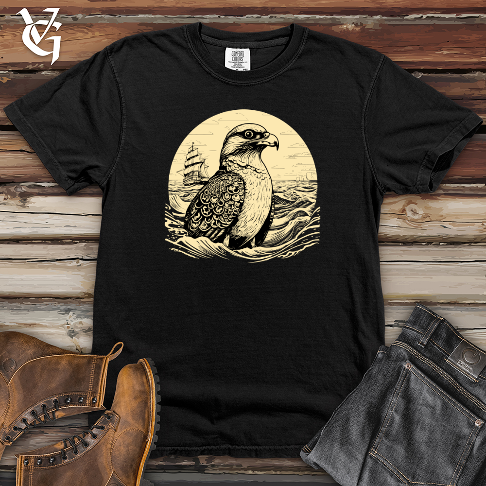 Viking Goods Eagle Nautical Voyage Heavy Cotton Comfort Colors Tee Black / L