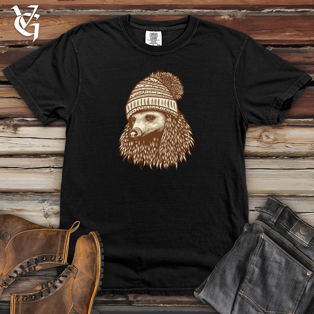 Viking Goods Echidna Cozy Knit Winter Warmth Heavy Cotton Comfort Colors Tee Black / L