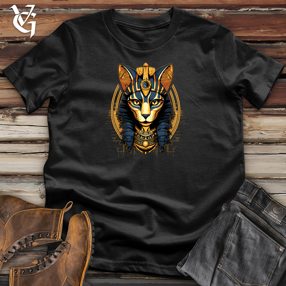Viking Goods Egyptian Cat Divine Gaze Softstyle Tee Black / L