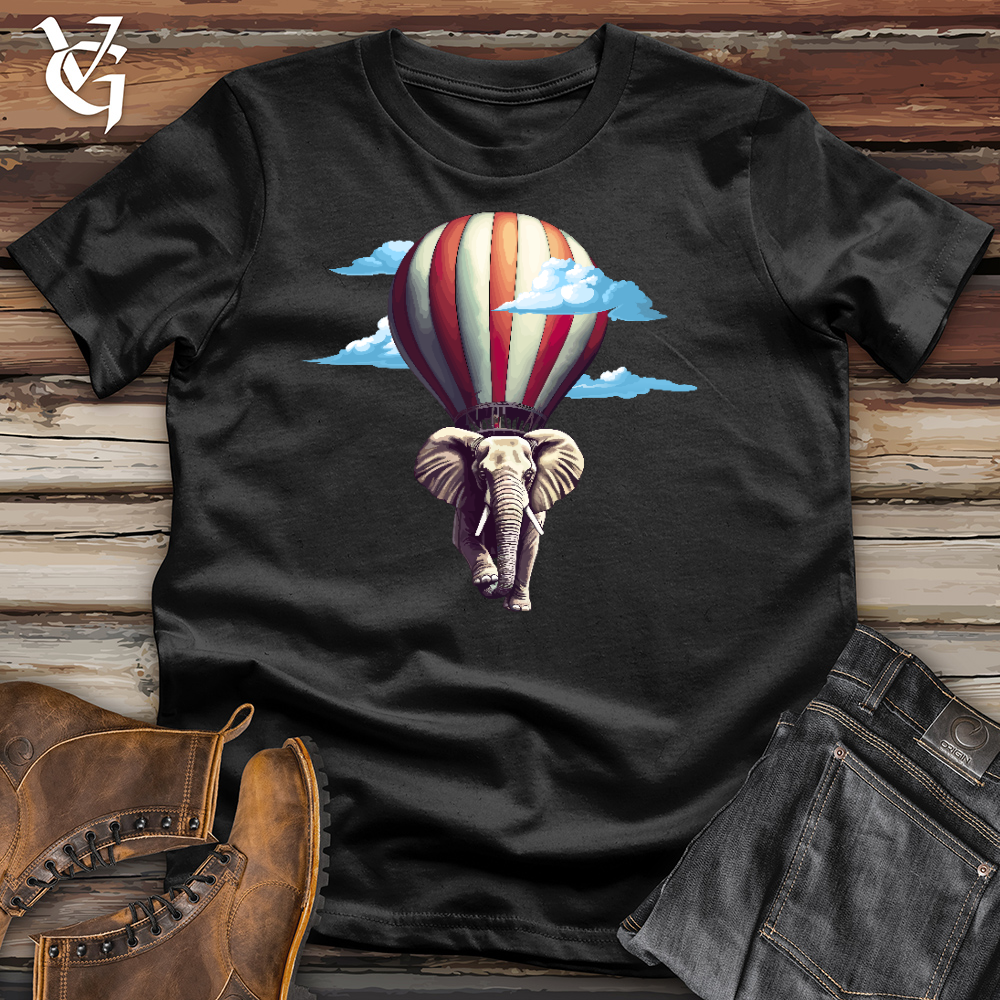 Viking Goods Elephant Air Balloon Cotton Tee Black / L