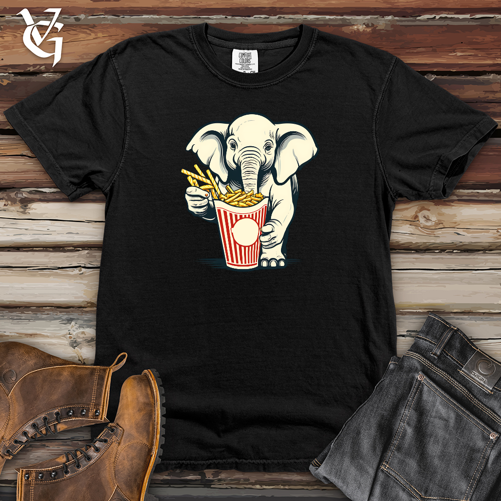 Viking Goods Elephant Fry Fanatic Heavy Cotton Comfort Colors Tee Black / L