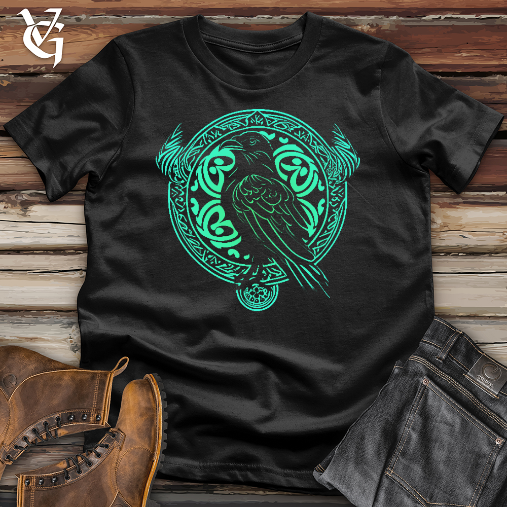Viking Goods Emerald Fitheach Softstyle Tee Black / L