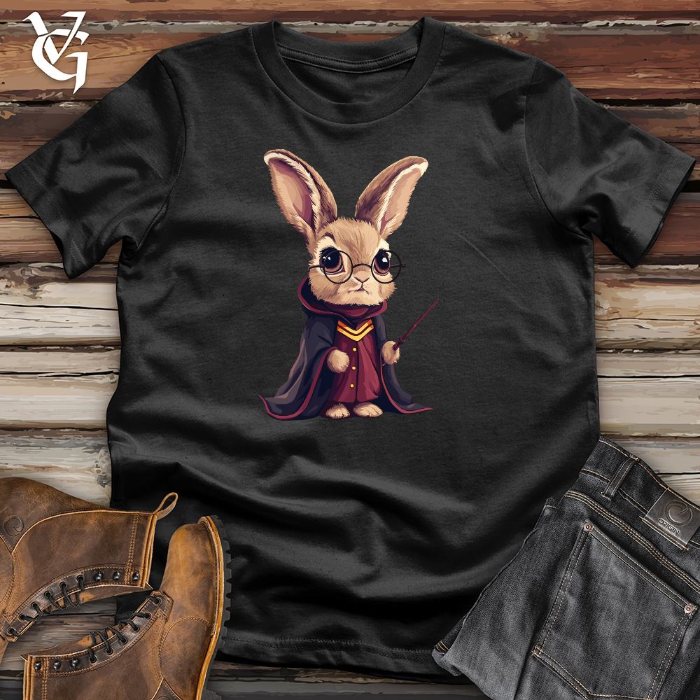 Viking Goods Enchanted Bunny Mage Cotton Tee Deep Teal / L