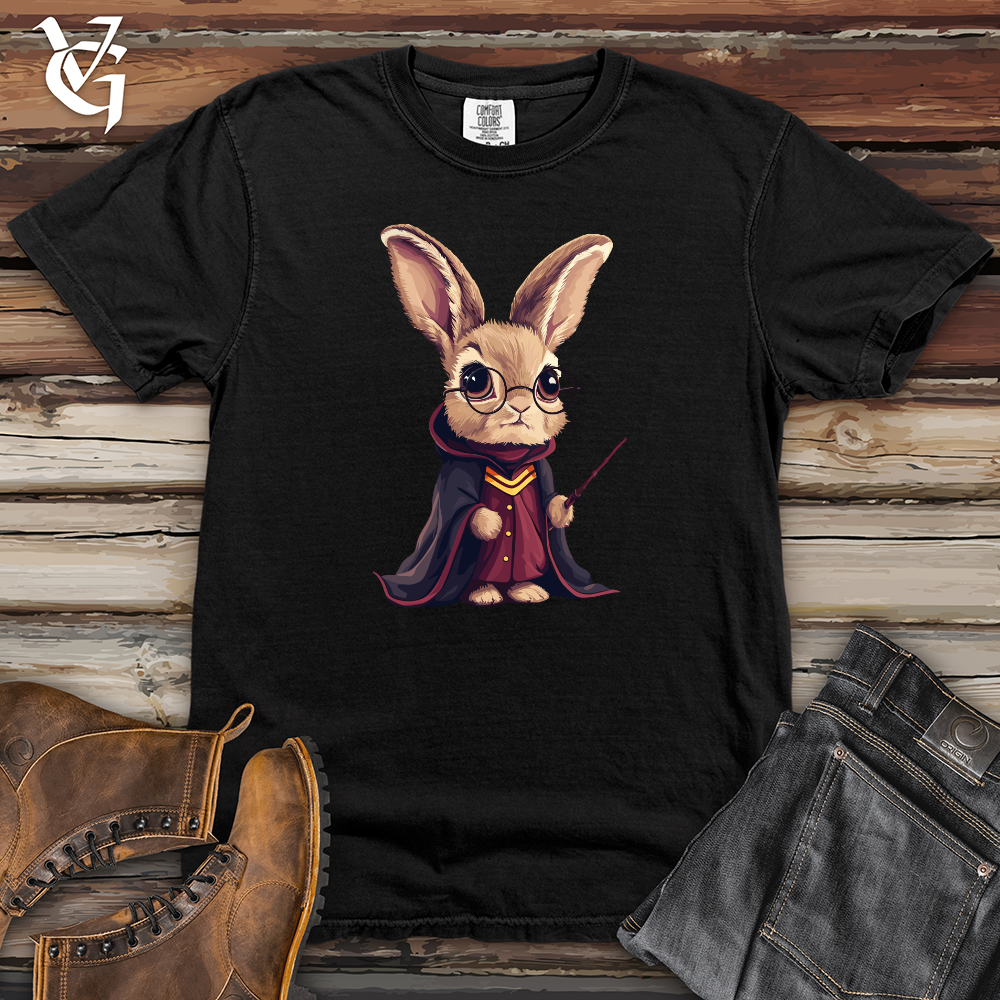 Viking Goods Enchanted Bunny Mage Heavy Cotton Comfort Colors Tee Black / L