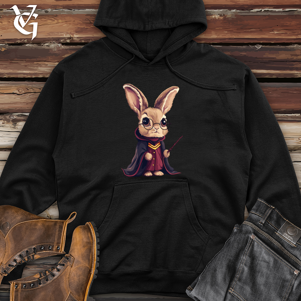 Viking Goods Enchanted Bunny Mage Midweight Hooded Sweatshirt Army / L