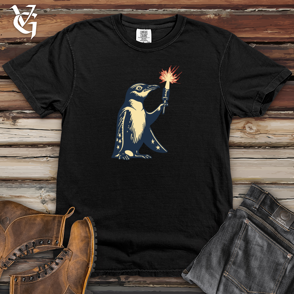 Viking Goods Feathered Fireworks Heavy Cotton Comfort Colors Tee Black / L