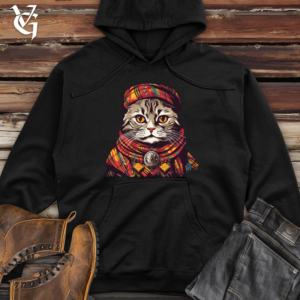 Viking Goods Feline Highland Wanderer Midweight Hooded Sweatshirt Black / L