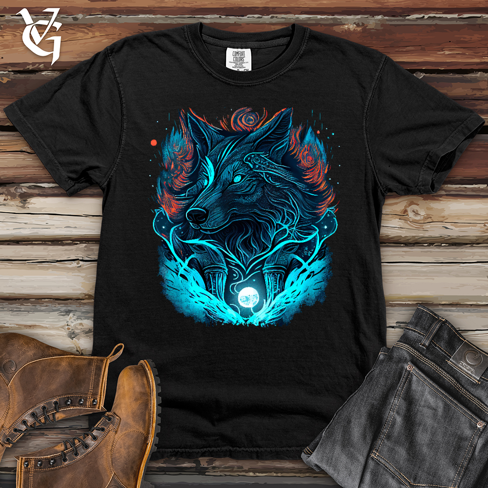 Viking Goods Fenrir Wolf Heavy Cotton Comfort Colors Tee Black / L