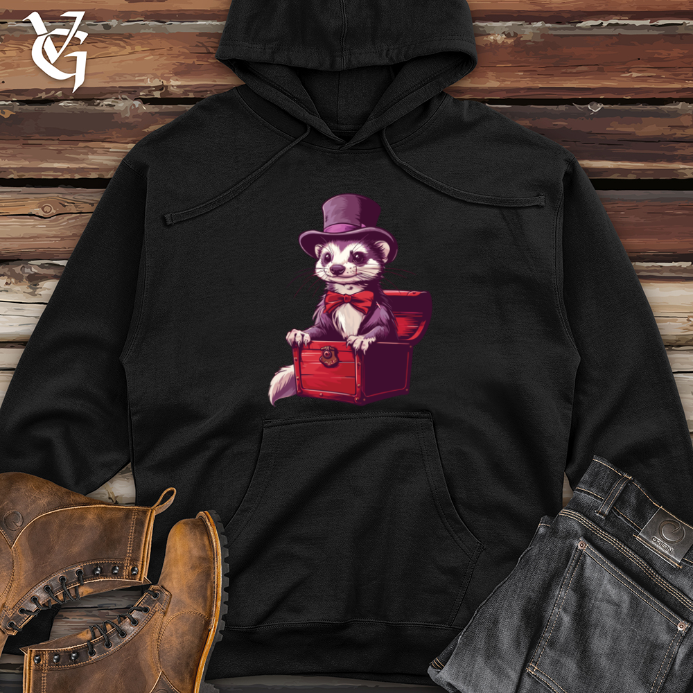 Viking Goods Ferret Traveler's Attire Midweight Hooded Sweatshirt Black / L