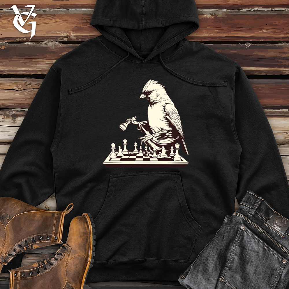 Viking Goods Finch Feathered Chess Midweight Hooded Sweatshirt Black / L