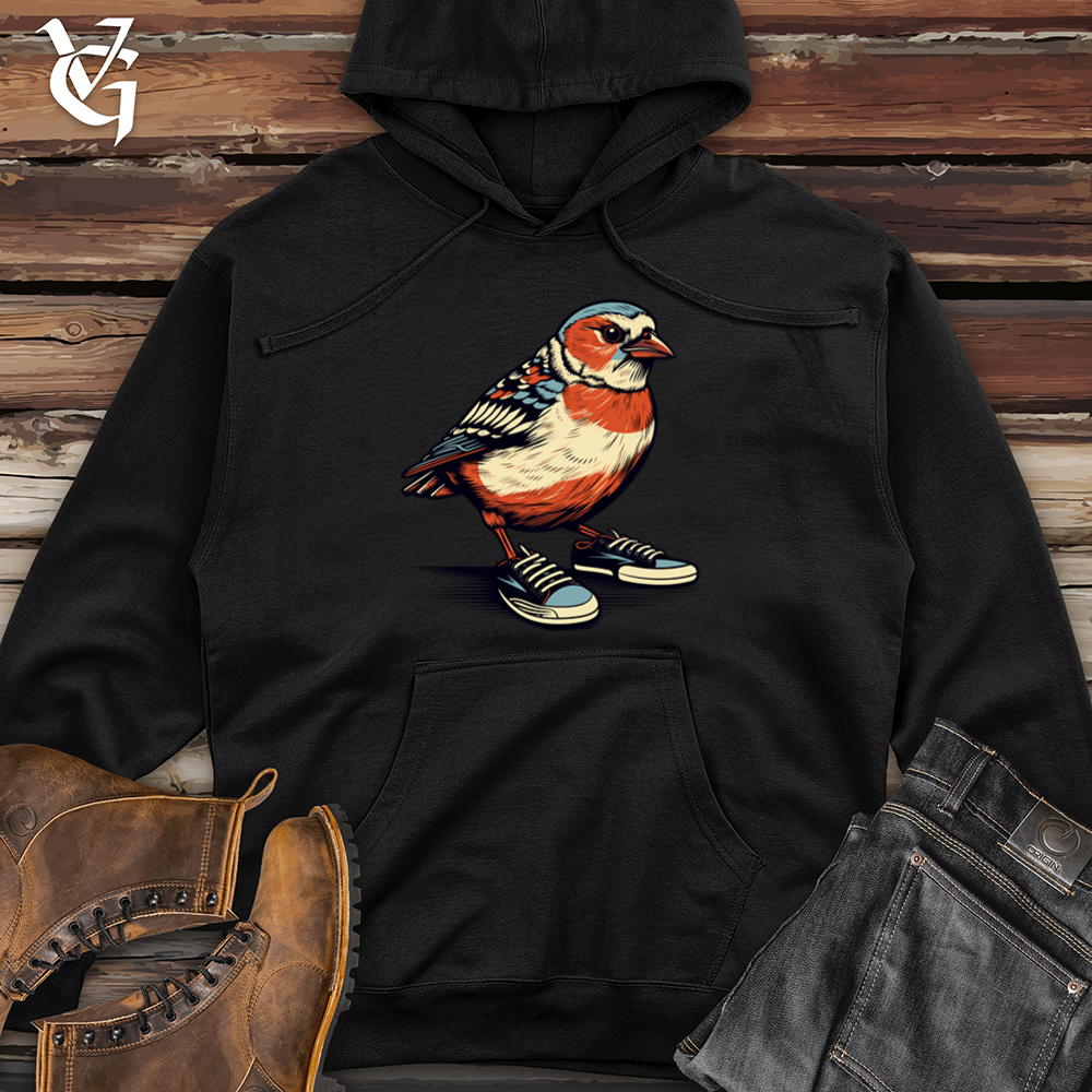 Viking Goods Finch Feathered Sneakers Midweight Hooded Sweatshirt Black / L