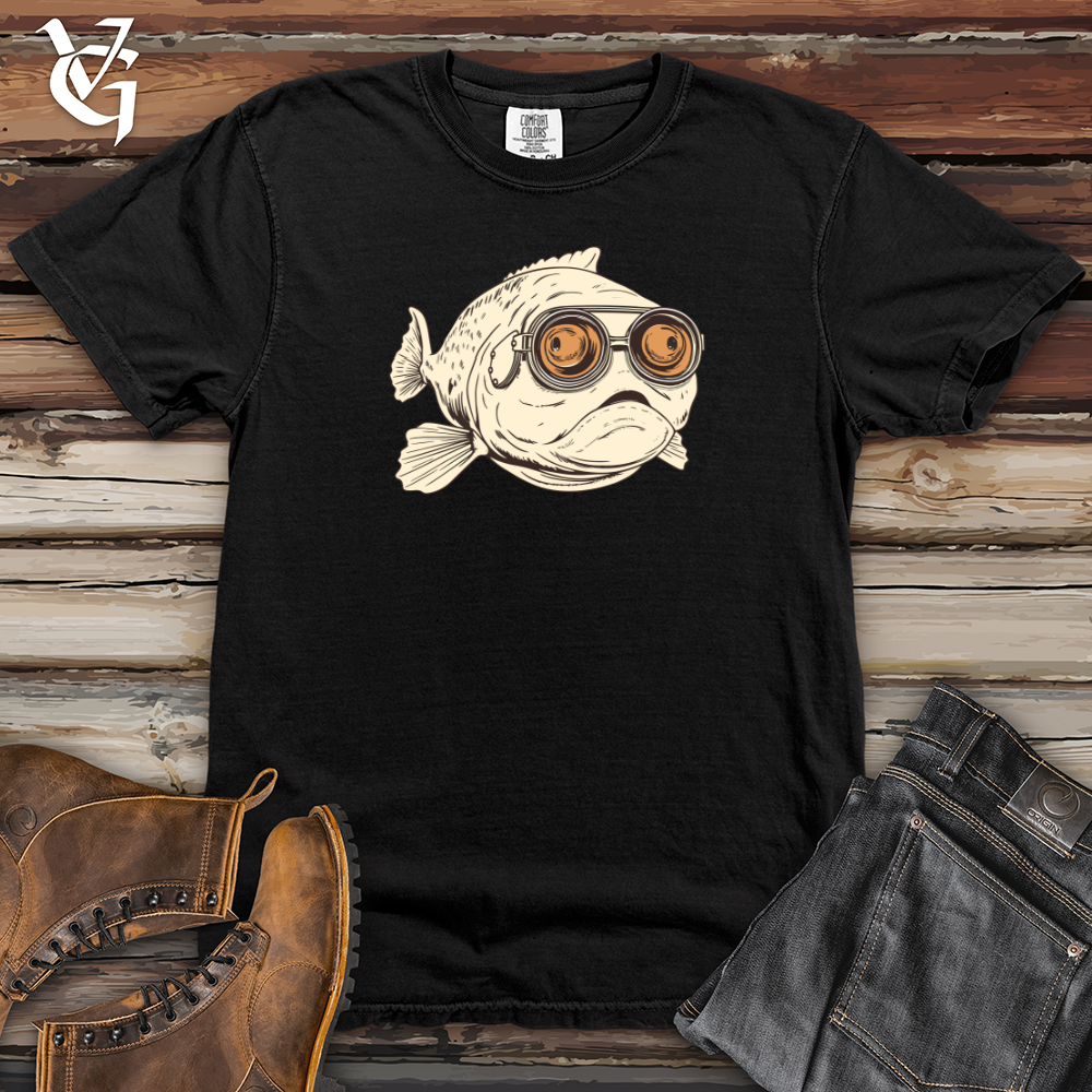Viking Goods Flighty Blobfish Aviator Heavy Cotton Comfort Colors Tee Black / L