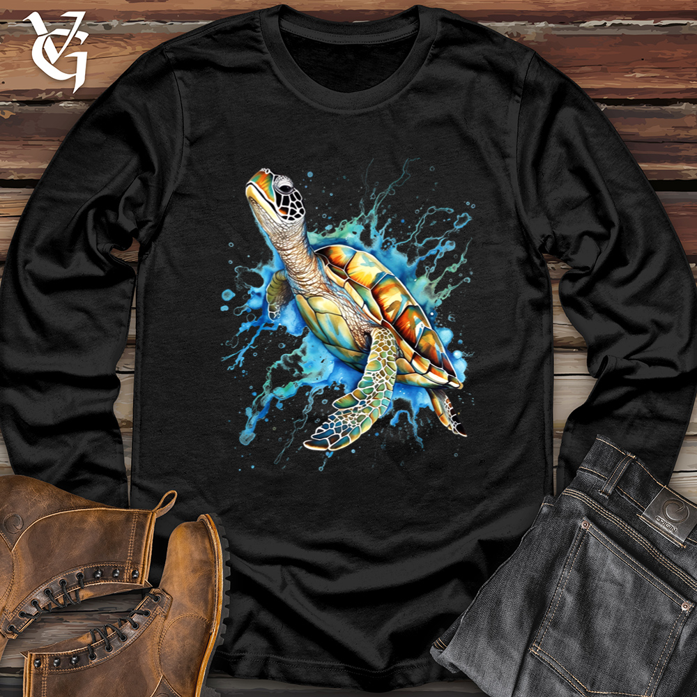 Viking Goods Fly Turtle Softstyle Long Sleeve Black / L