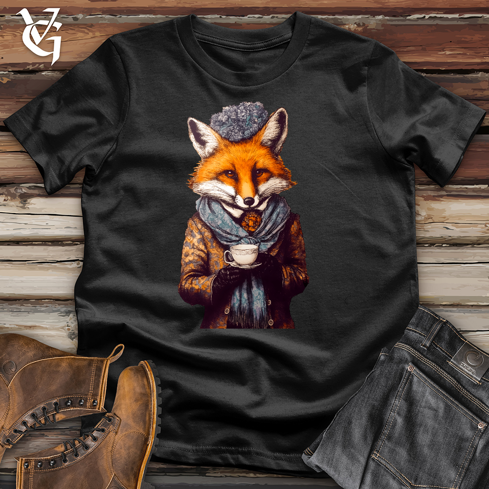 Viking Goods Fox Beanie Cotton Tee Black / L