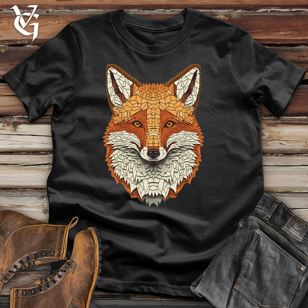 Viking Goods Fox Jigsaw Cotton Tee Black / L