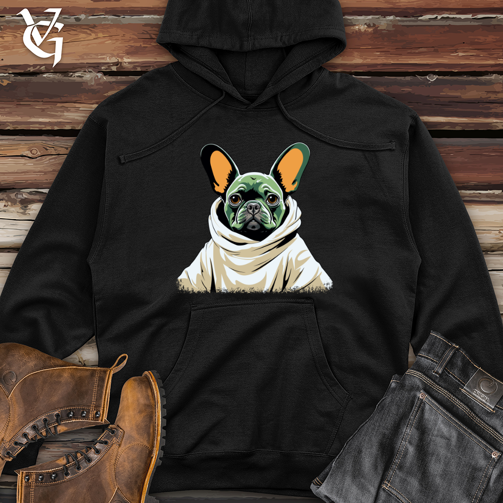 Viking Goods French Bulldog Master Midweight Hooded Sweatshirt Black / L