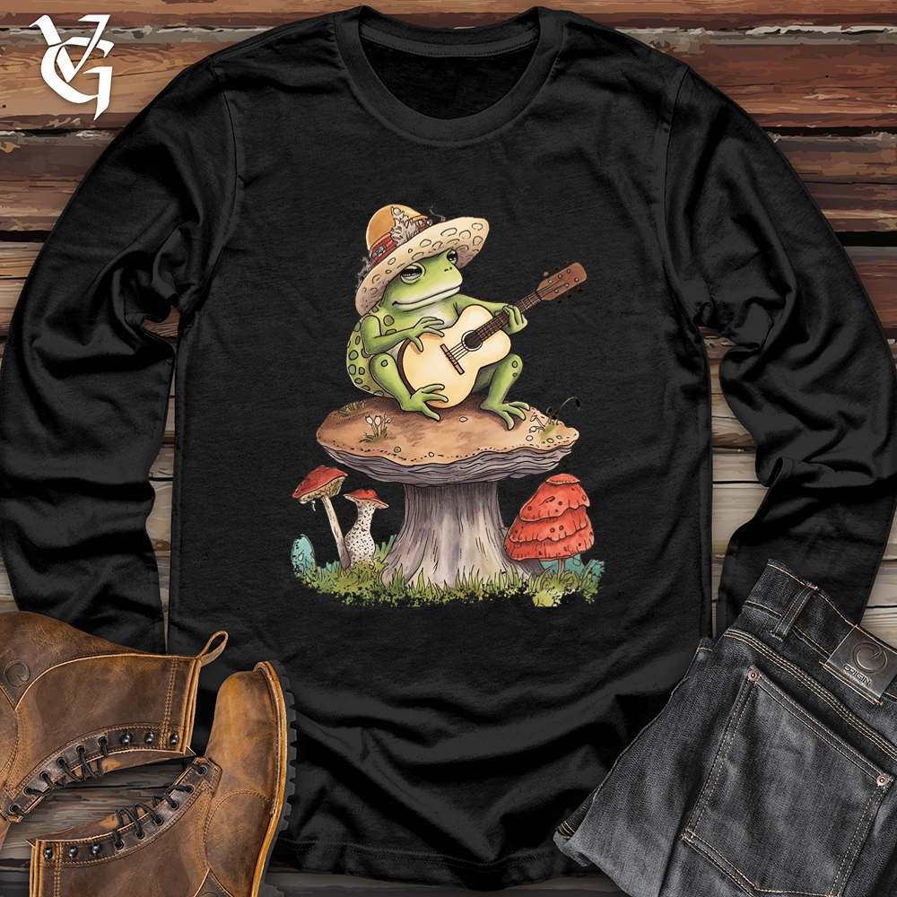 Viking Goods Frog Banjammin Softstyle Long Sleeve Black / L