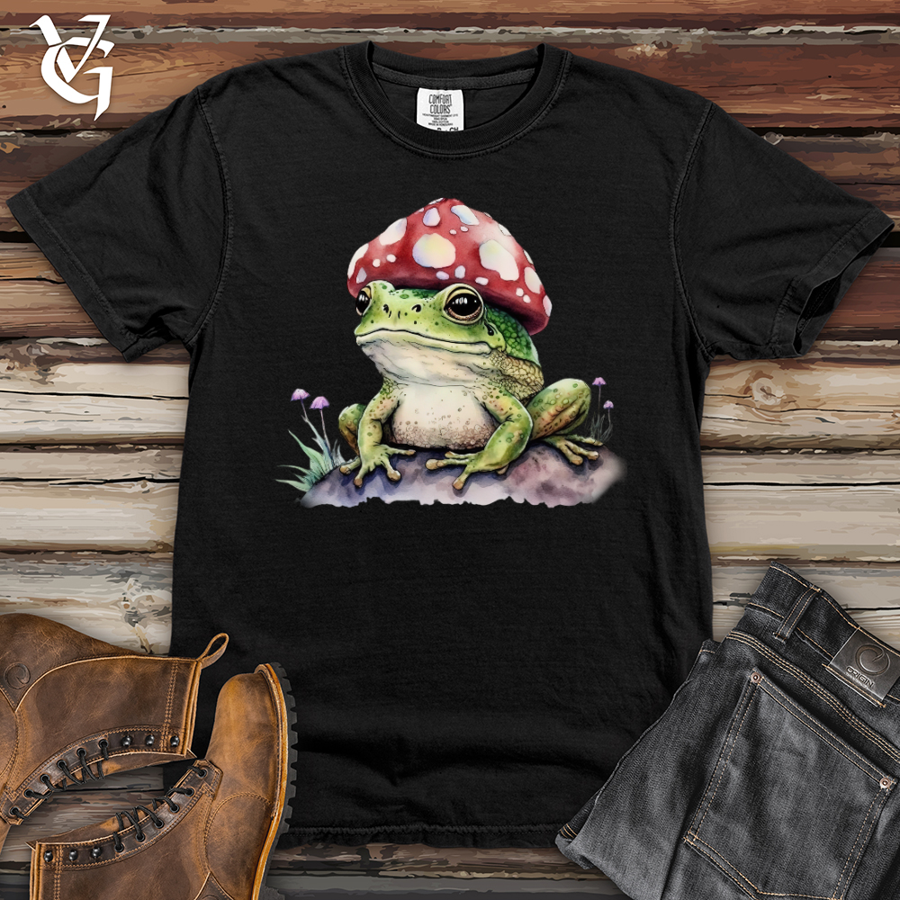 Viking Goods Frog Mushroom Head Heavy Cotton Comfort Colors Tee Black / L