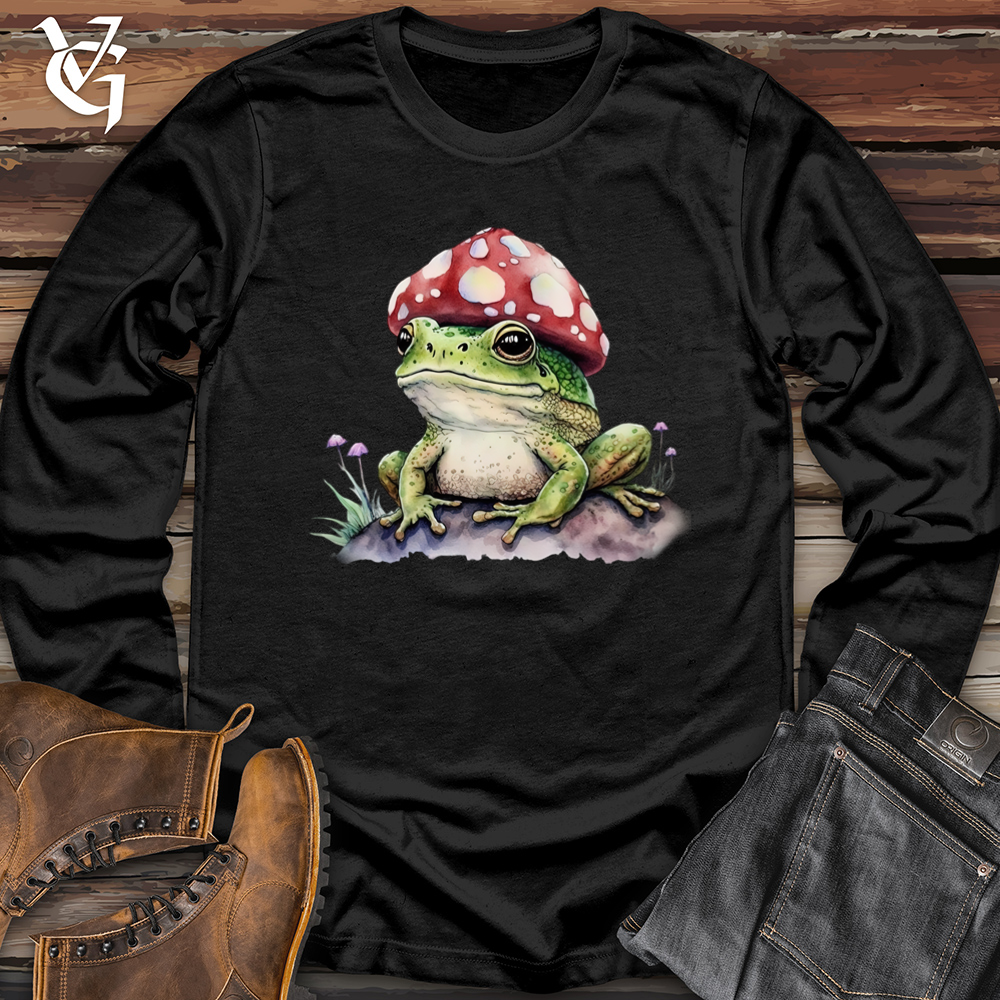Viking Goods Frog Mushroom Head Softstyle Long Sleeve Black / L