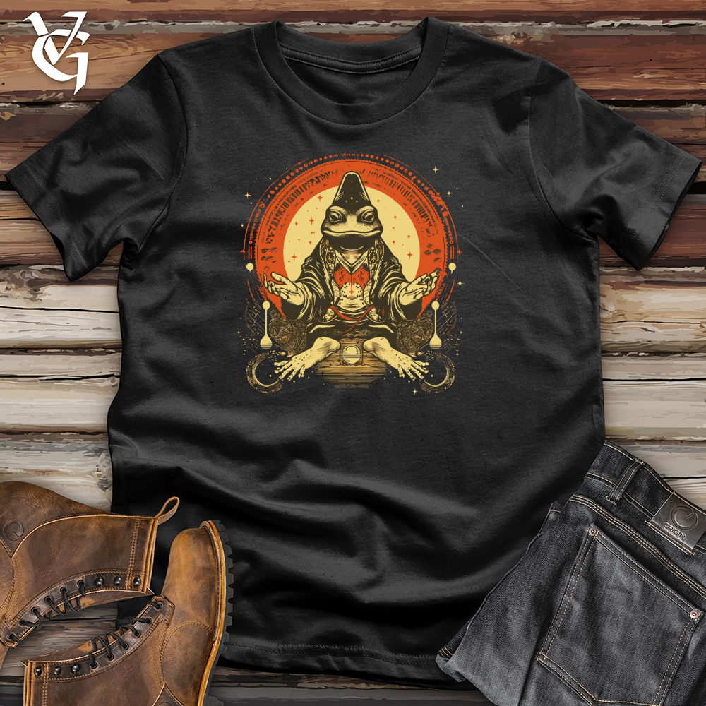 Viking Goods Frog Mystical Meditation Cotton Tee Black / L