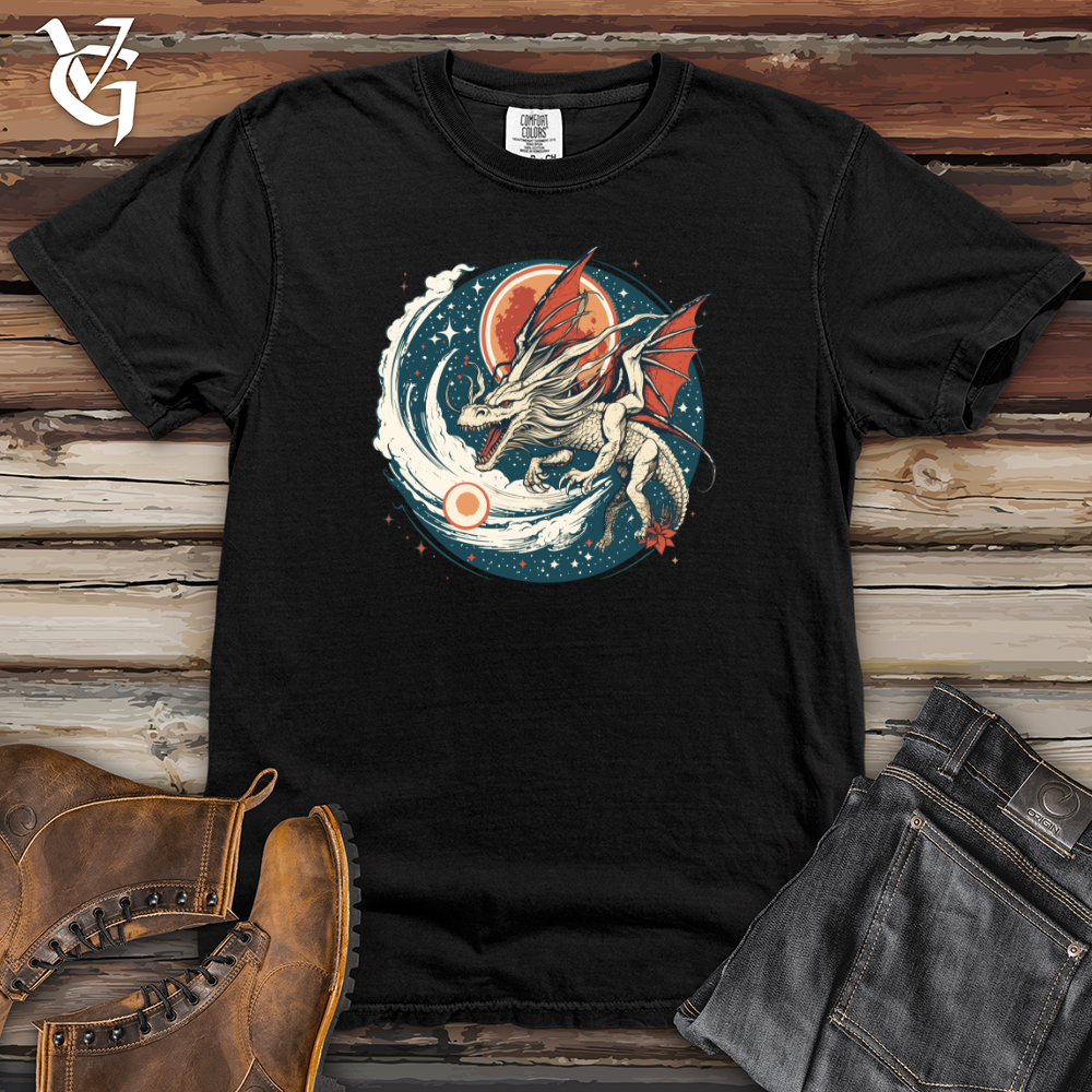 Viking Goods Galactic Wonders Dragon Flight Heavy Cotton Comfort Colors Tee Black / L