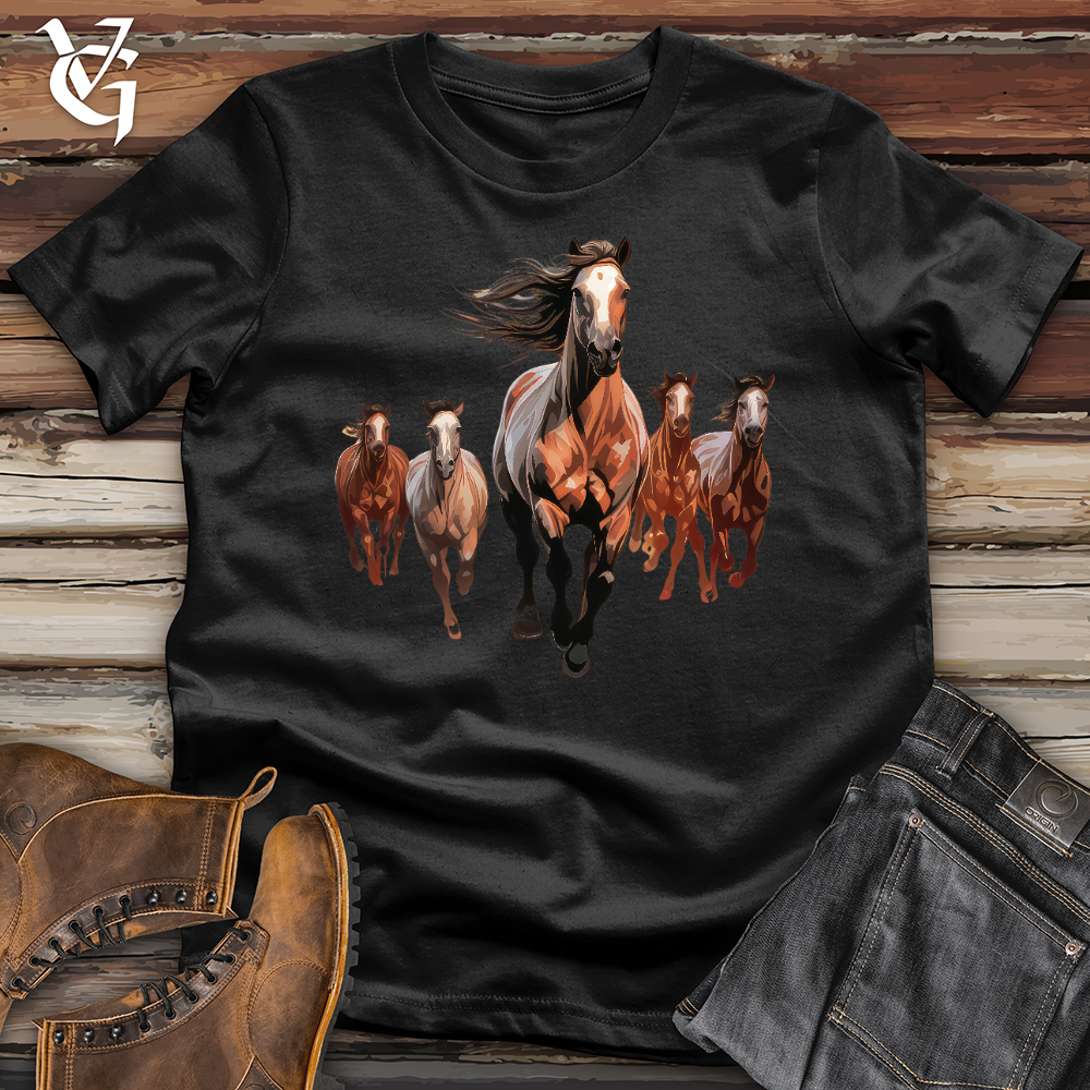 Viking Goods Galloping Horses Softstyle Tee Black / L