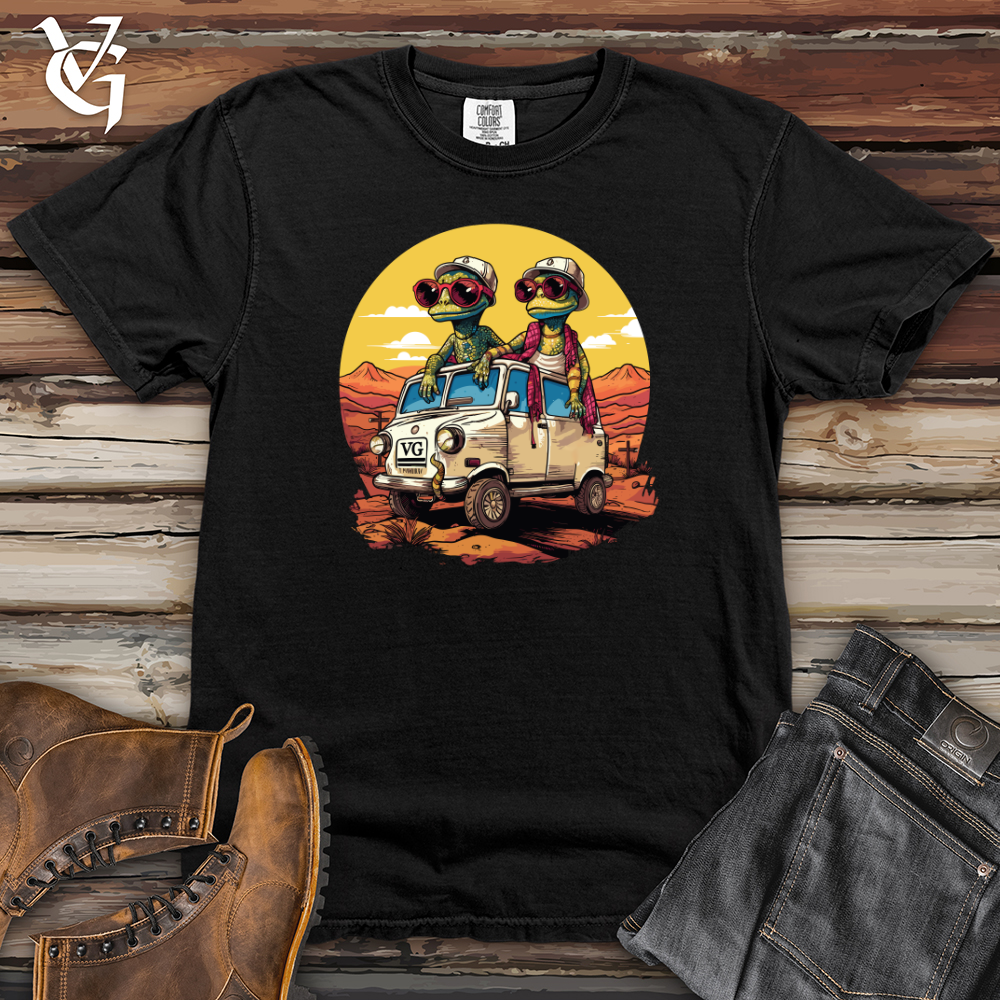 Viking Goods Geckos Roadtrip Adventure Heavy Cotton Comfort Colors Tee Black / L