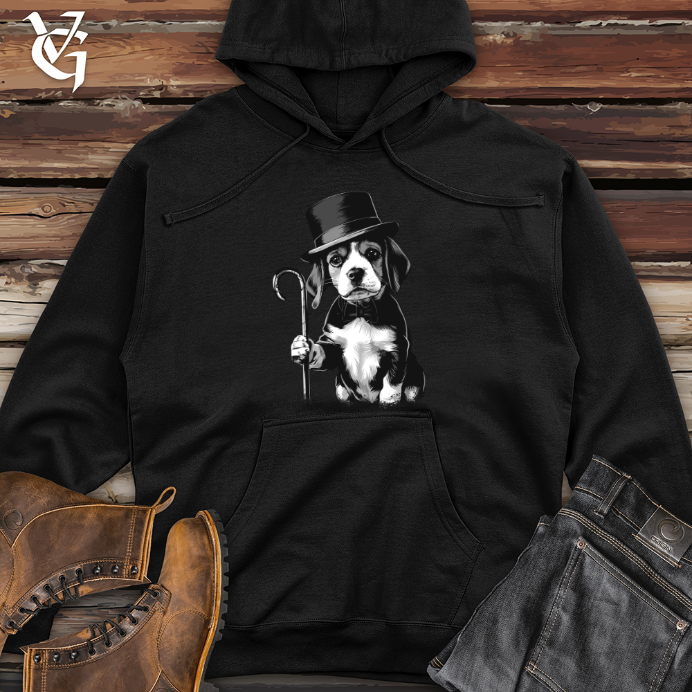 Viking Goods Gentleman Puppy Elegance Midweight Hooded Sweatshirt Black / L