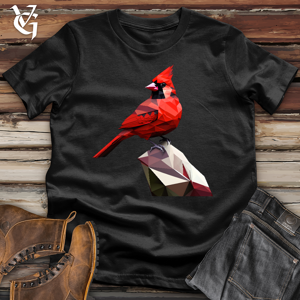 Viking Goods Geometric Cardinal Bird Softstyle Tee Black / L