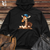 Viking Goods Giraffe Baseball Mitt Midweight Hooded Sweatshirt Black / L