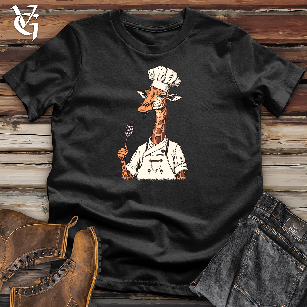 Viking Goods Giraffe Gourmet Chef Cotton Tee Military Green / L