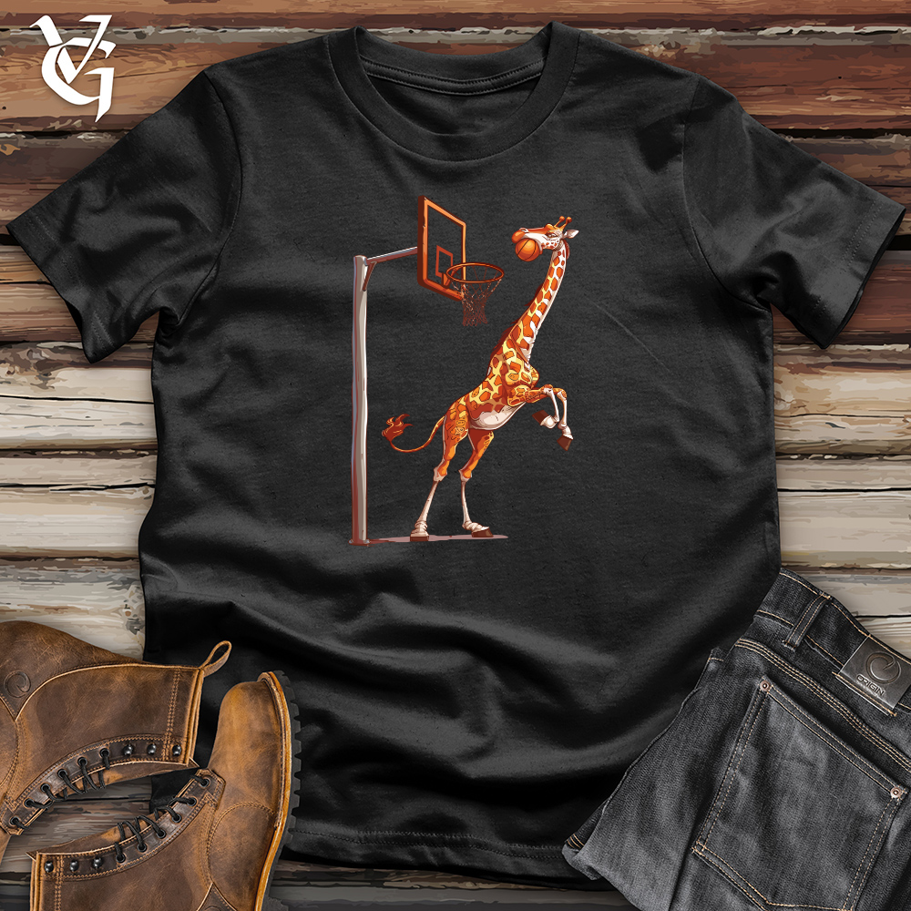 Viking Goods Giraffe Hoops Slam Cotton Tee Black / L