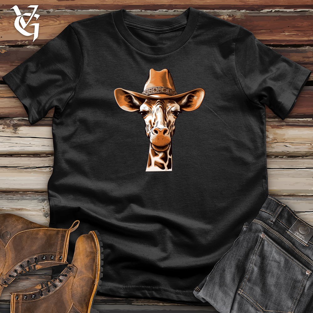 Viking Goods Giraffe Sky High Cowboy Adventure Softstyle Tee Black / L