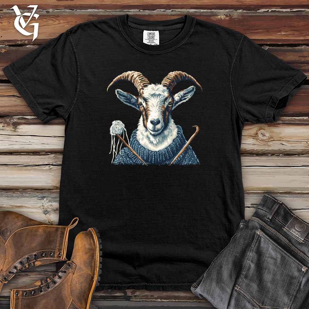 Viking Goods Goat Knitting Workshop Heavy Cotton Comfort Colors Tee Black / L
