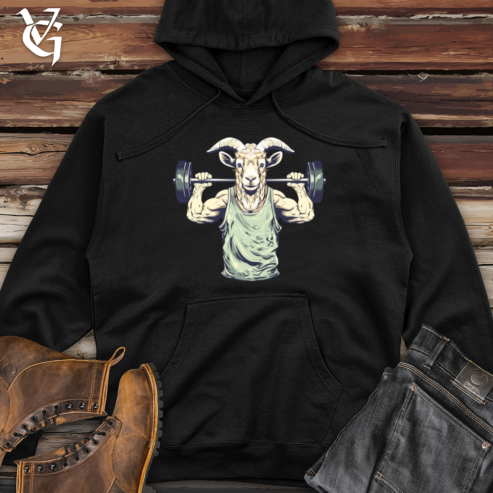 Viking Goods Goat Squat Midweight Hooded Sweatshirt Black / L