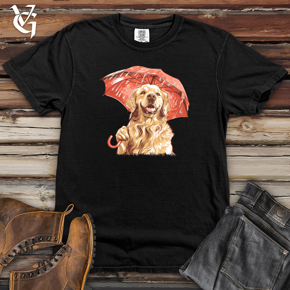 Viking Goods Golden Optimist Umbrella Heavy Cotton Comfort Colors Tee Black / L