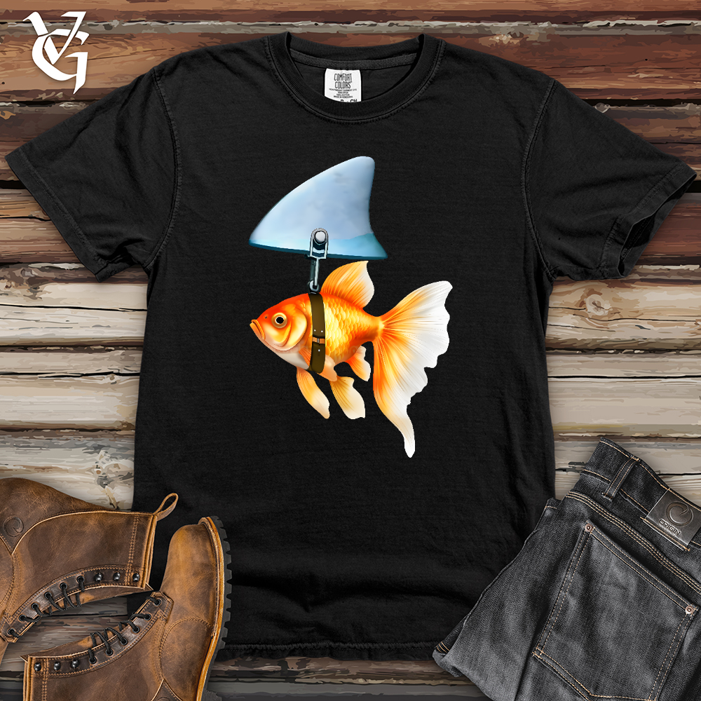 Viking Goods Goldfish Shark Fin Heavy Cotton Comfort Colors Tee Black / L
