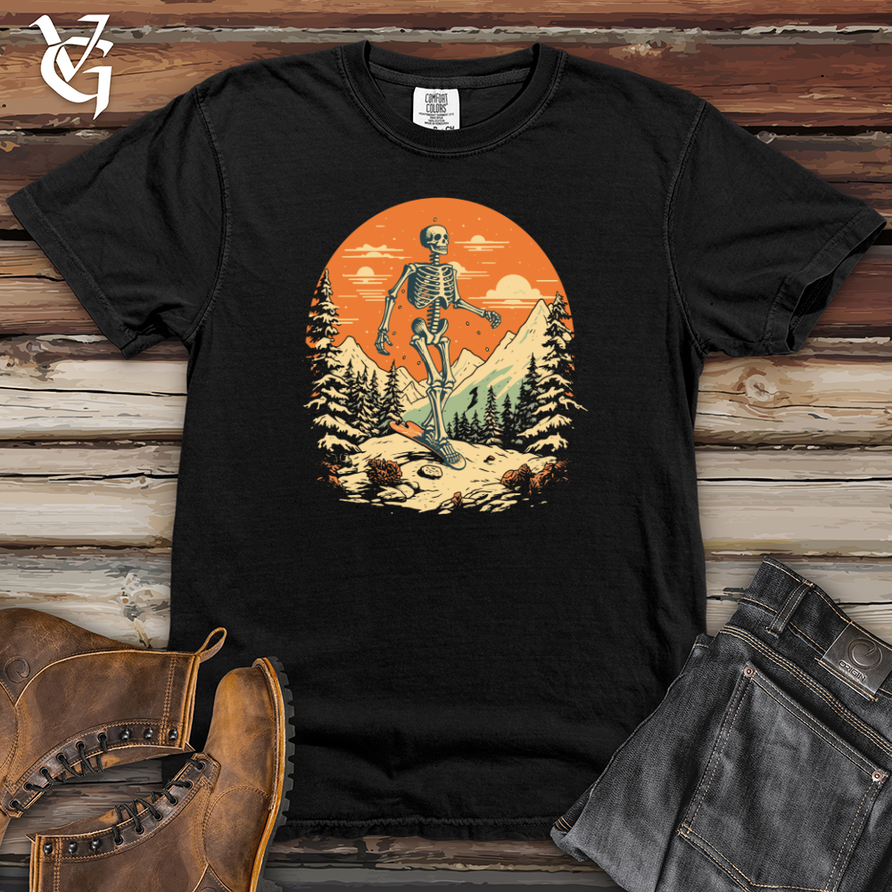 Viking Goods Grunge Snow Hiker Heavy Cotton Comfort Colors Tee Black / L