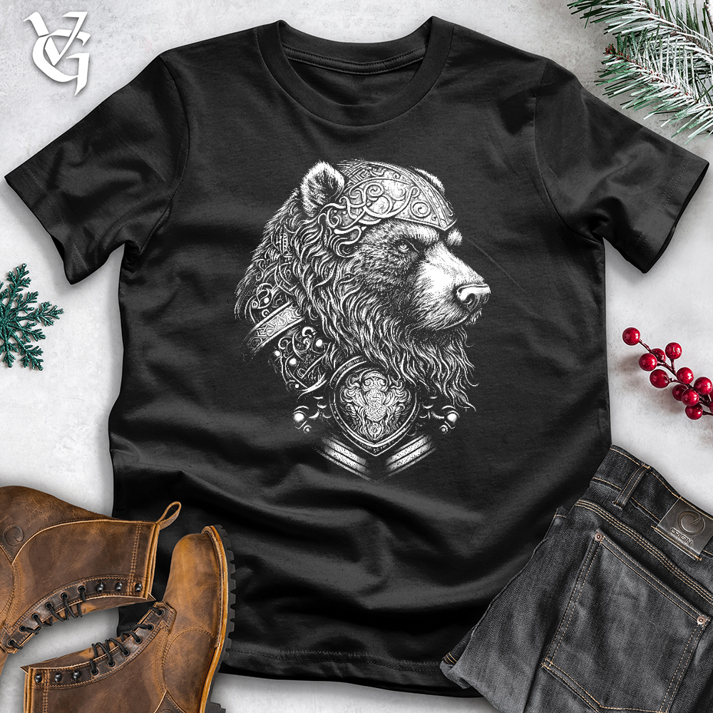 Viking Goods Handsome Celtic Bear Cotton Tee Black / L