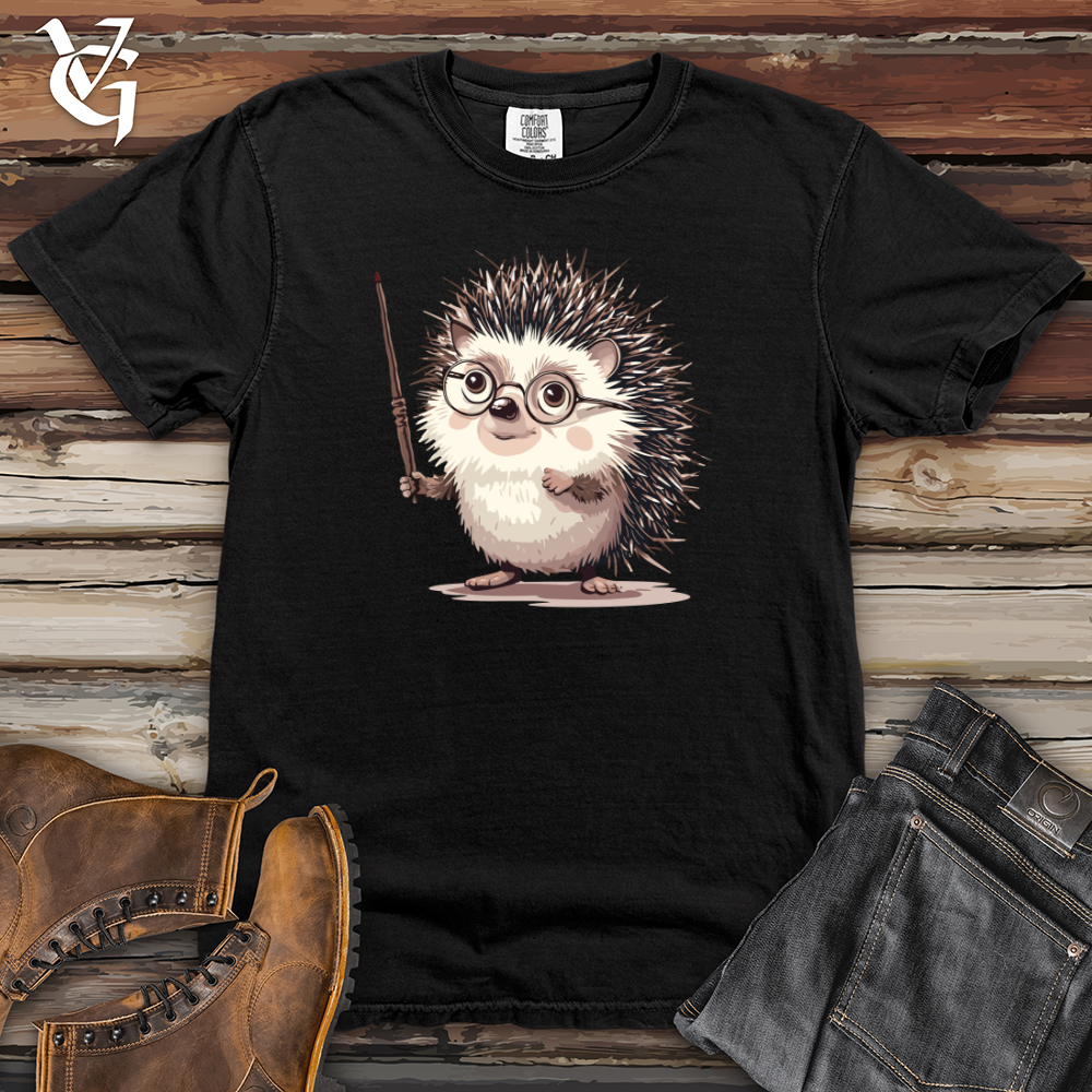 Viking Goods Hedgehog Wizard Whimsy Heavy Cotton Comfort Colors Tee Black / L